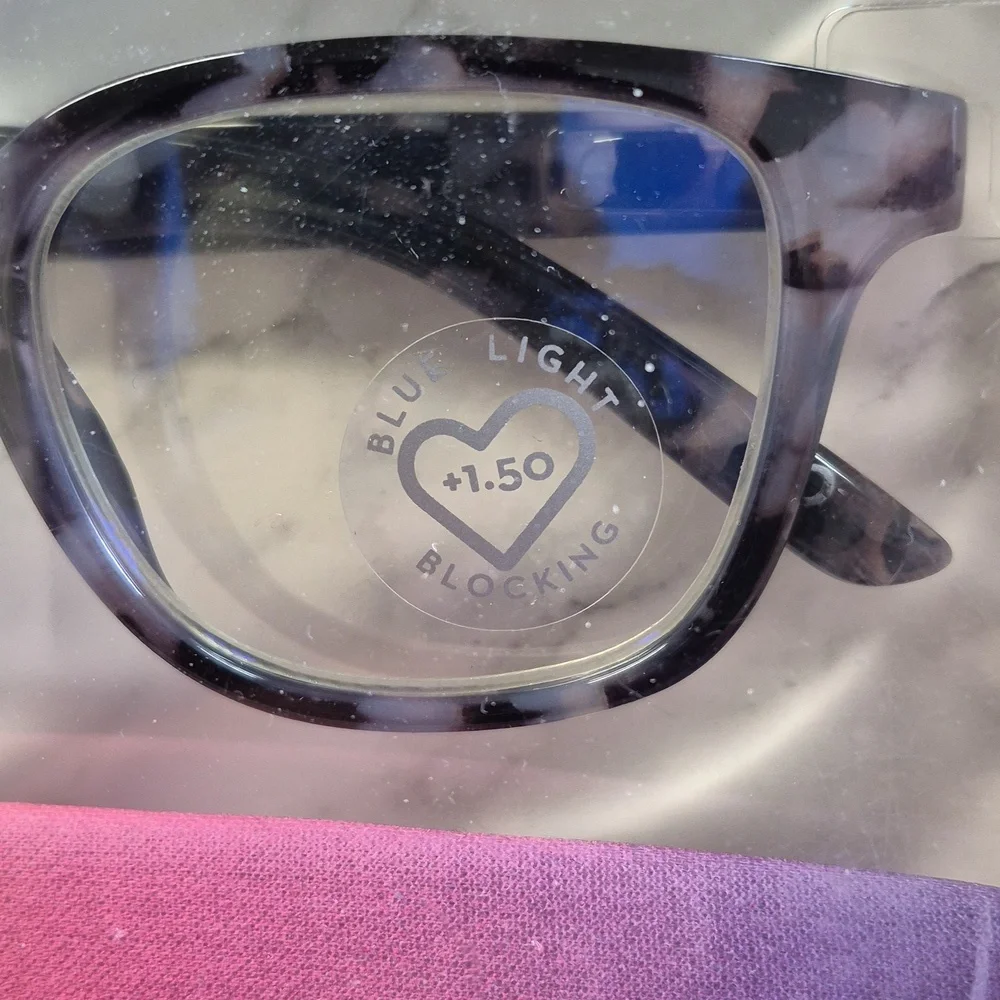 Aimee Kestenberg +1.50 Blue Light Blocking Reader Glasses 2 Pack - New - Picture 3 of 5